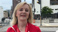 Liz Truss is attending the Republican National Convention in Milwaukee. Pic: Sky News