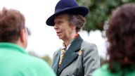 The Princess Royal during a visit to the Riding for the Disabled Association (RDA) National Championships.
Pic: PA