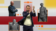 How does Southgate's record as England manager compare to the likes of Sir Alf Ramsey, Sir Bobby Robson and Sven-Goran Eriksson?