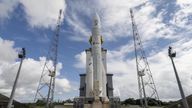 Ariane 6 awaiting its first ever flight.