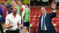 Southgate, Starmer. Comp image. Pics: PA