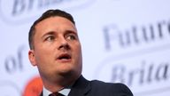 Wes Streeting attends the Tony Blair Institute for Global Change's annual Future of Britain Conference.
Pic: Reuters