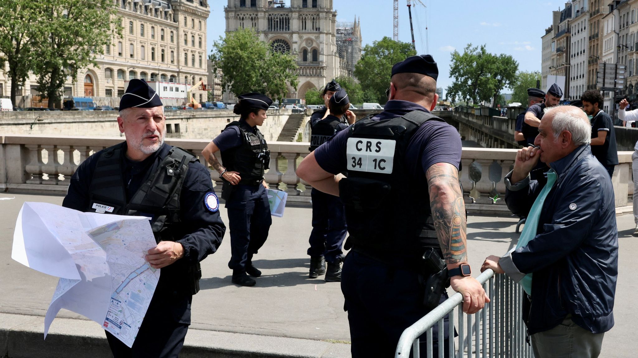 Paris 2024 Olympics: Police seal off River Seine in city centre ahead ...