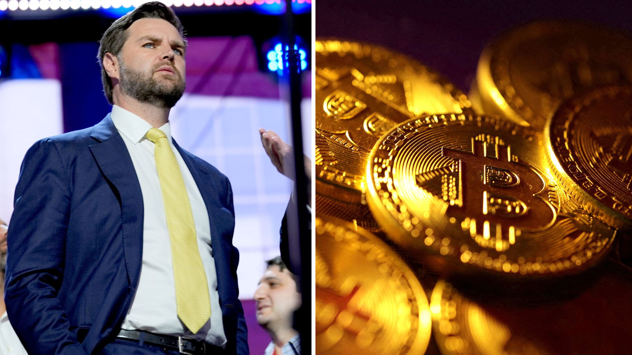 JD Vance: Bitcoin surges but big tech has reason to fear him | Money News |  Sky News