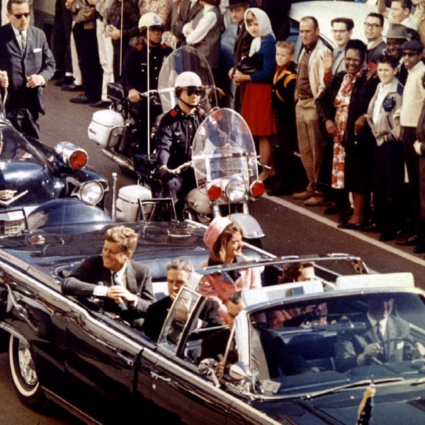 Moments before John F Kennedy's assassination on 22 November 1963. Pic: Reuters