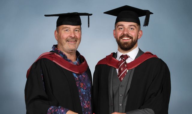 Bristol University student, 62, allowed to graduate 41 years late – on the same day as his son