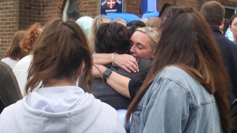 Jay Slater family and friends gather for vigil