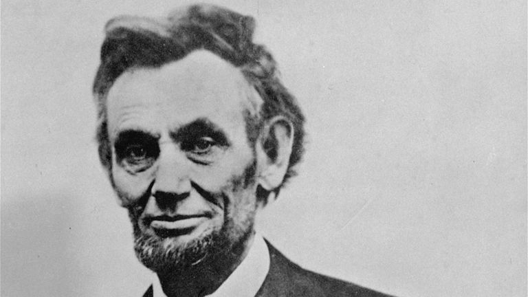 Abraham Lincoln. Pic: AP