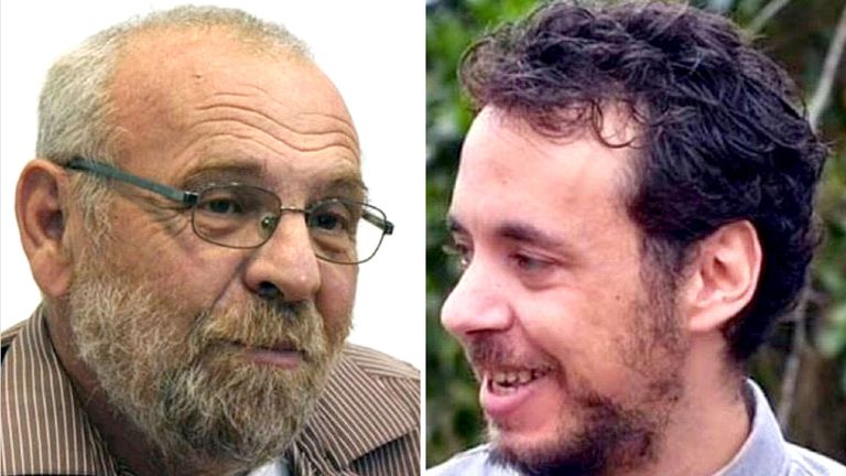 Alex Dancyg, left, and Yagev Buchshtab. Pic: Israel Defence Forces