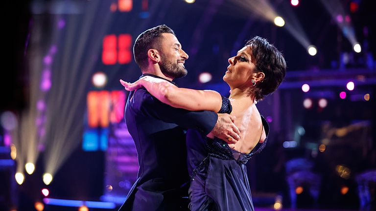 Amanda Abbington and Giovanni Pernice in Strictly Come Dancing in 2023. Pic: BBC/Guy Levy