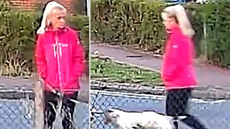 CCTV images issued by Suffolk Police of Anita Rose. Pic: Suffolk Police/PA 
