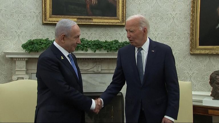 Netanyahu Calls Biden a 'Proud Irish-American Zionist' During Meeting at White House
