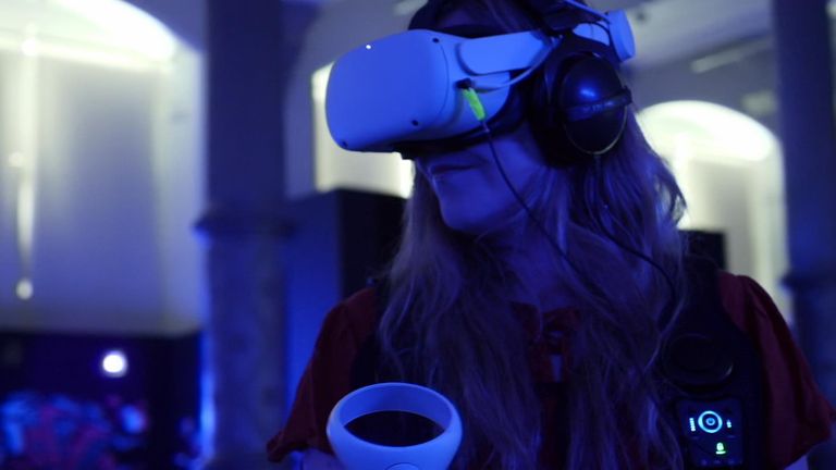 The film, In Pursuit of Repetitive Beats, sees the user become a character in a scene using VR