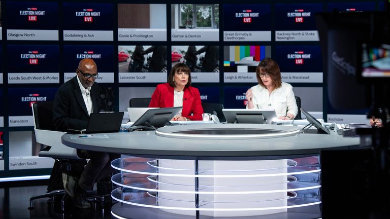 Sir Trevor Phillips, Beth Rigby and Kay Burley