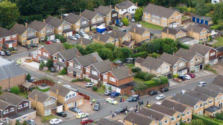 Ashlyn Close in Bushey.
Pic: PA