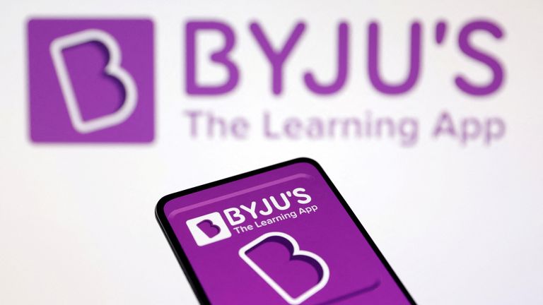 Byju's logo. Pic: Reuters