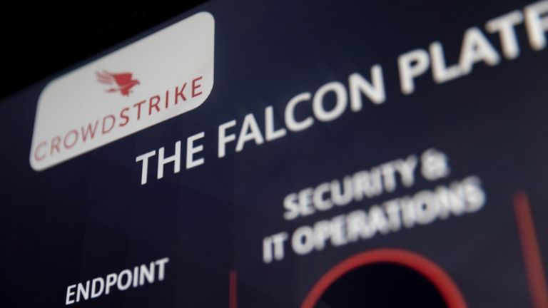 An update to Crowdstrike's falcon platform caused a worldwide outage. Pic: AP