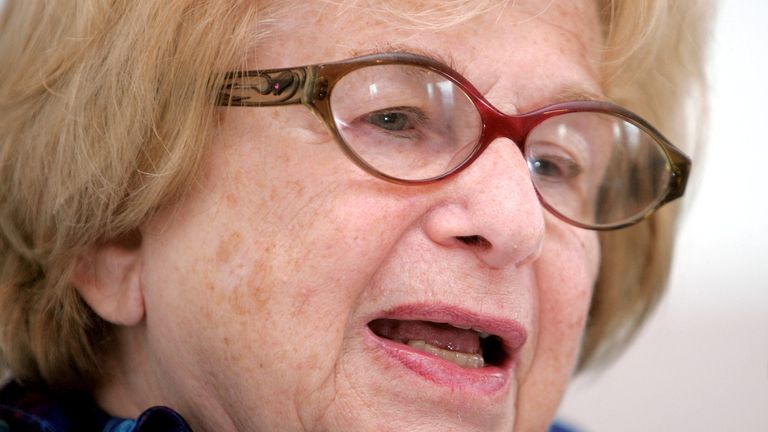Dr Ruth Westheimer. Pic: Reuters