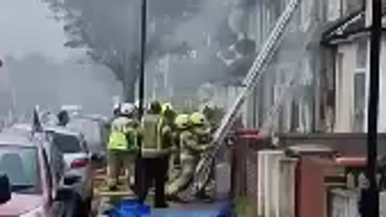 Around 40 firefighters attended the scene. Pic: Terry Pryor
