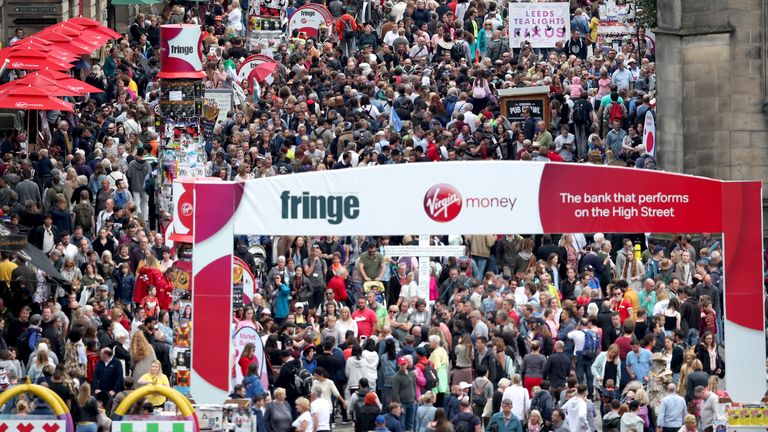 Edinburgh Fringe Festival 2017
A general view of the Festival crowds down Edinburgh's Royal Mile.