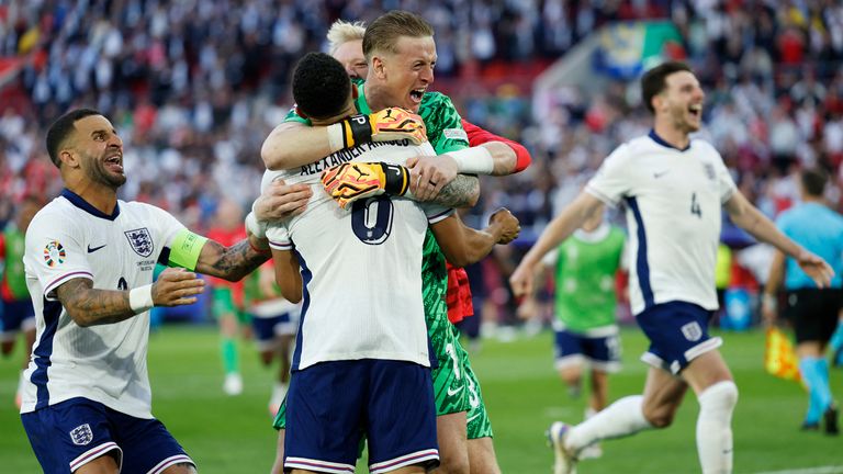 England through to Euro 2024 semi-finals after beating Switzerland on  penalties | UK News | Sky News
