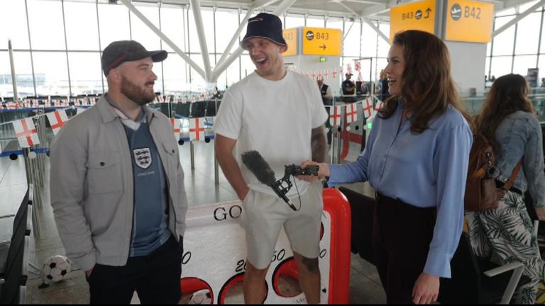 England fans fly to Berlin