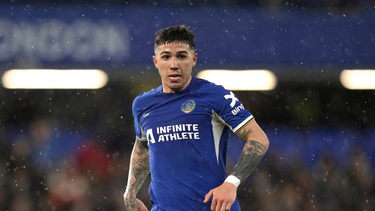 Enzo Fernandez is believed to have apologised to his Chelsea teammates. Pic: AP