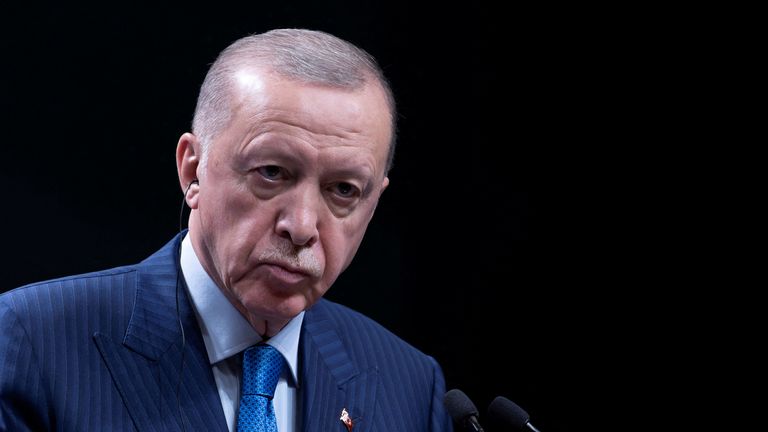 Recep Tayyip Erdogan. Pic: Reuters