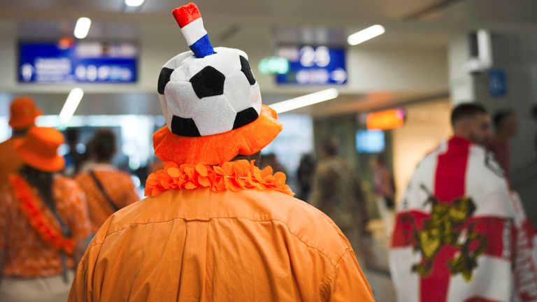 England fans could be outnumbered by their counterparts in orange. Pic: AP