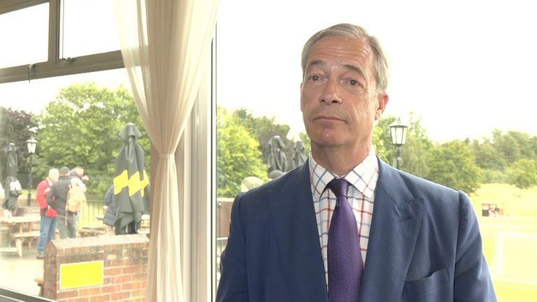 Nigel Farage says 'system is very unfair' against Reform UK party