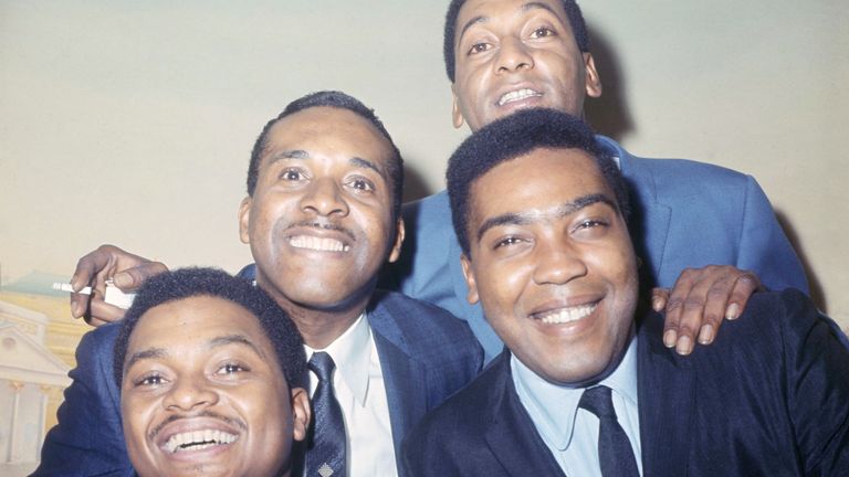 The Four Tops in November 1966. Pic: AP