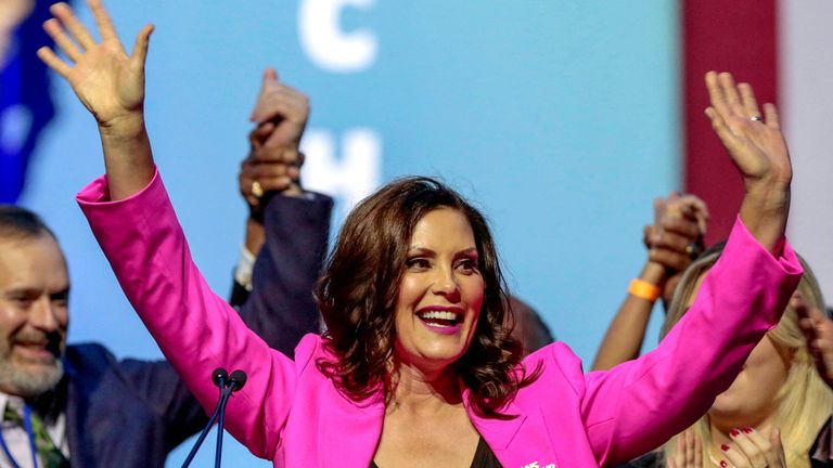 Democratic Michigan Governor Gretchen Whitmer,
Pic: Ruters