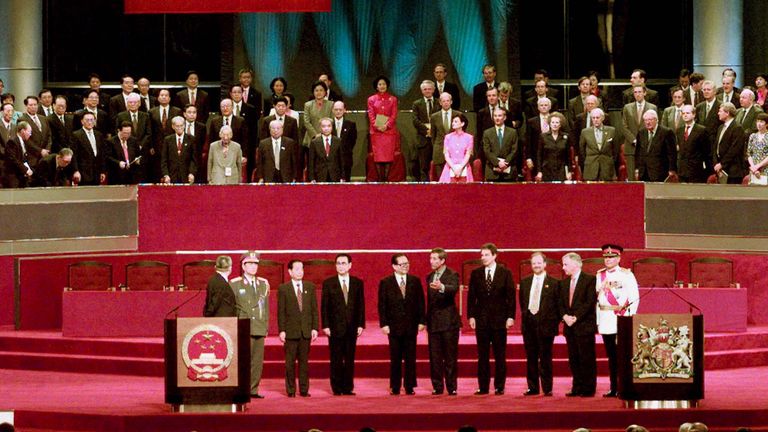 Hong Kong returned to Chinese sovereignty after 156 years of British rule. Pic: Reuters