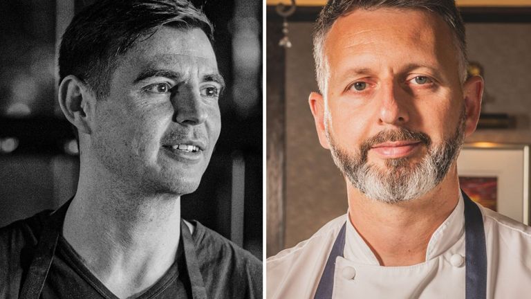 Andrew Sheridan, of 8 By Andrew Sheridan in Liverpool, and Mark Birchall, chef-patron at two Michelin starred Moor Hall in West Lancashire