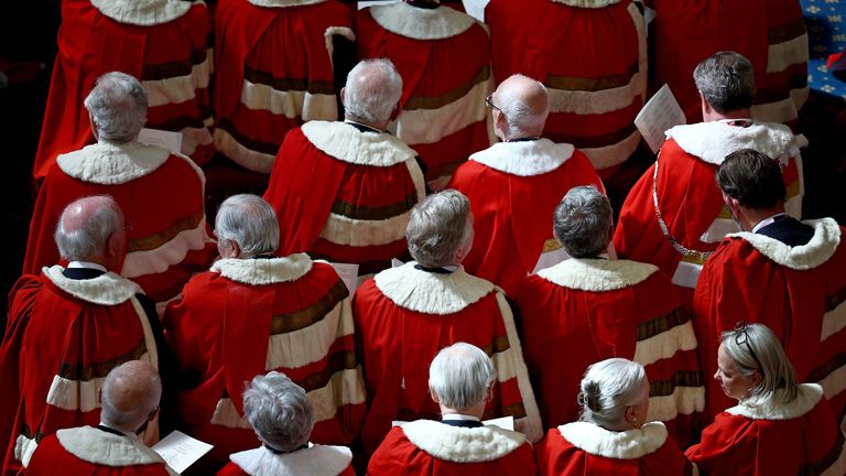 Members of the House of Lords take their seats ahead of the King's Speech during the State Opening of Parliament in chamber of the House of Lords at the Palace of Westminster, London. Picture date: Wednesday July 17, 2024. PA Photo. See PA story POLITICS Speech. Photo credit should read: Henry Nicholls/PA Wire