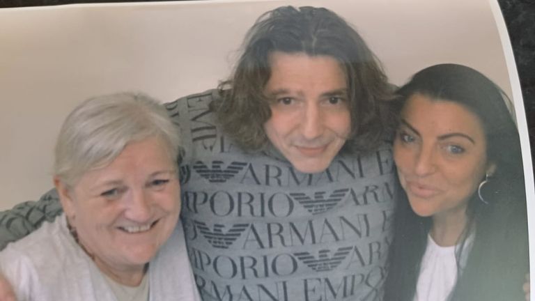 Clara White, pictured with her brother Thomas and their mother Margaret at Strangeways prison.