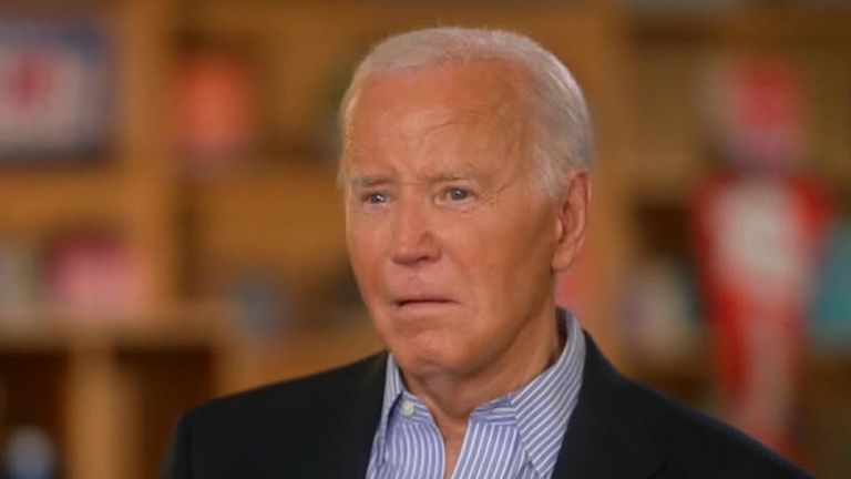 Joe Biden talks to ABC News about his performance in a TV debate. Pic: ABC