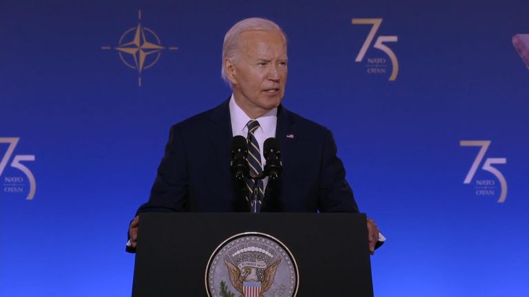 NATO summit: Joe Biden pledges more aid to Ukraine as he warns Putin won