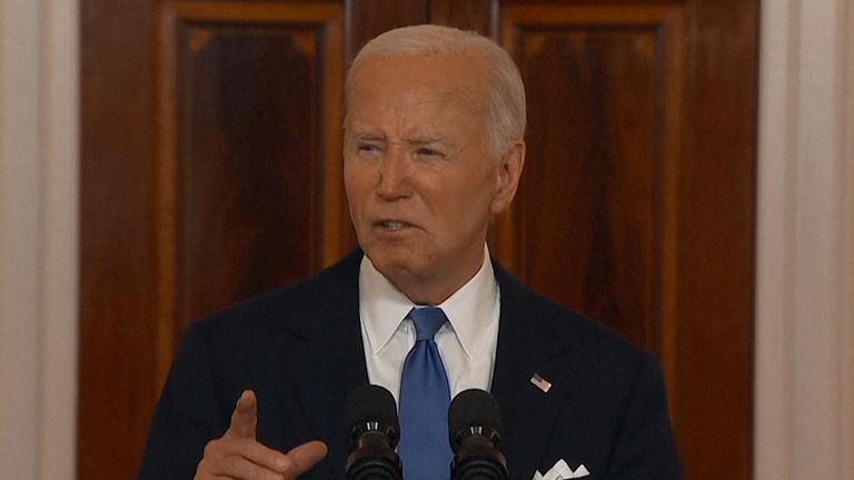 Joe Biden reacts to Supreme Court ruling on presidential immunity