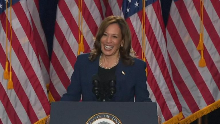 Vice President Kamala Harris delivers first rally speech in Wisconsin ...