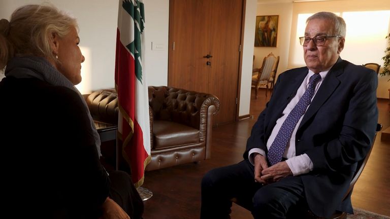 Lebanon's foreign minister Abdullah Bouhabib