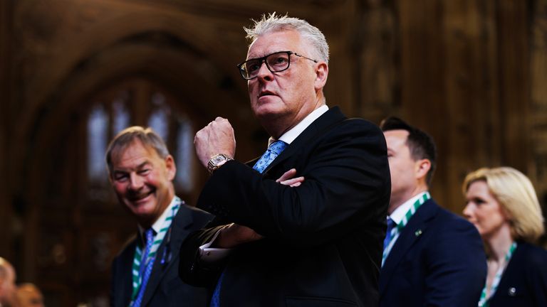 Lee Anderson, right, with former Reform MP Rupert Lowe. Pic: PA