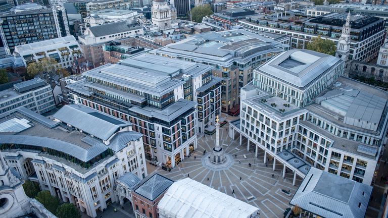 Paternoster Square, where the London Stock Exchange is based. Pic: iStock