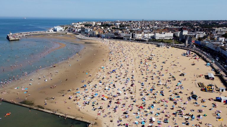 Beaches like this one in Margate could be busy this weekend. File pic: PA