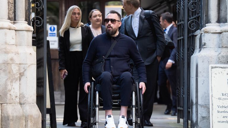 Martin Hibbert outside the Royal Courts Of Justice in London on 22 July. Pic: PA