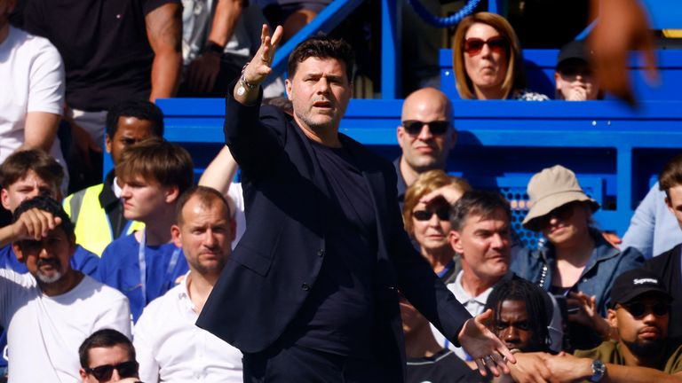 Mauricio Pochettino is out of work since the end of his role at Chelsea. Pic: Reuters