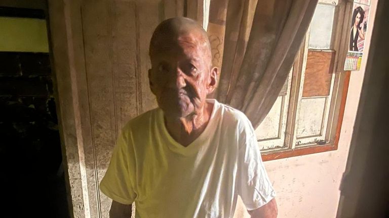 Nizamodeen Hosein at his home in Trinidad
