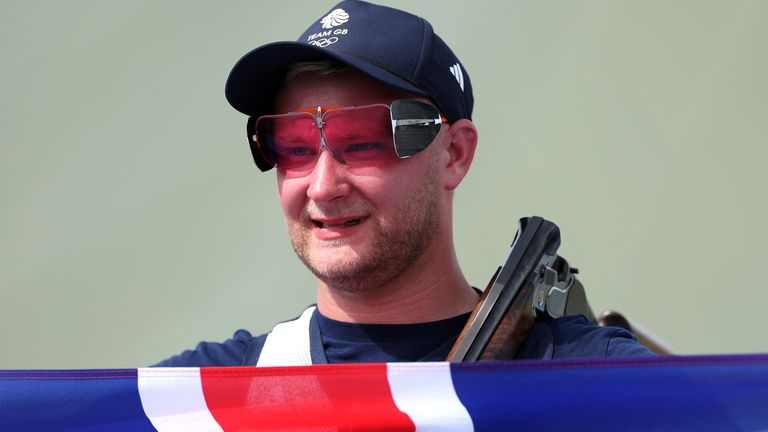 Nathan Hales after winning gold. Pic: PA