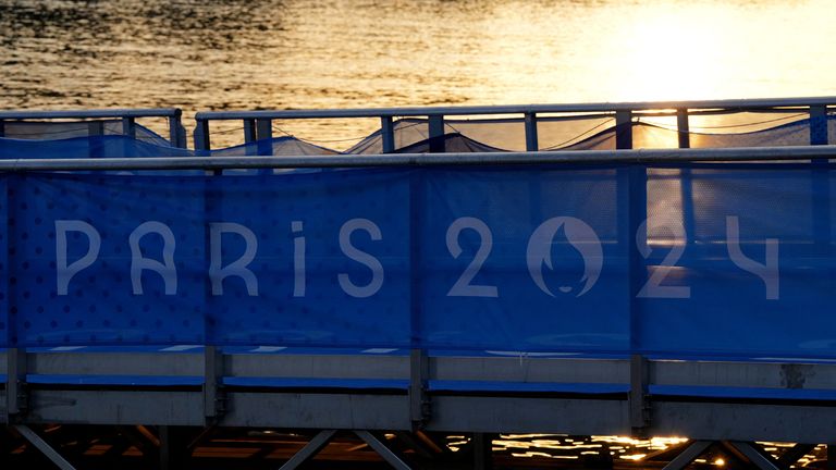 Olympic Games organisers have postponed the men's triathlon event due to water pollution in the River Seine (Pic: Reuters).