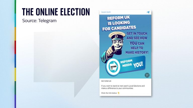 reform recruitment advert Pic: Telegram